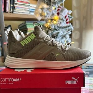 Puma men’s sneakers “contempt Demi” size 8.5 greenish brown brand new in box